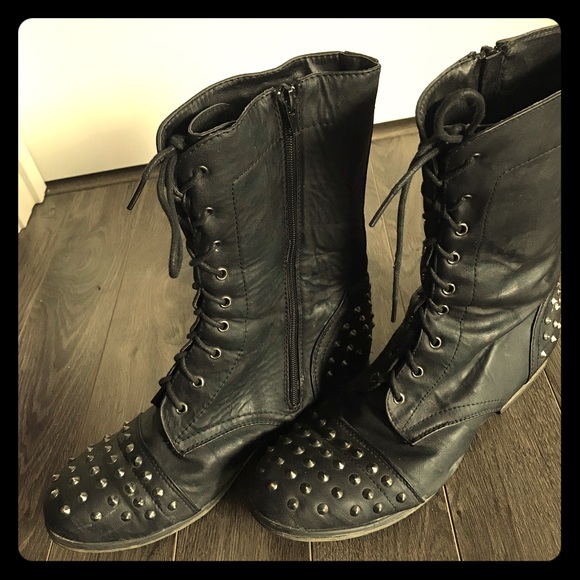 Club Couture Studded Boots - Picture 1 of 9
